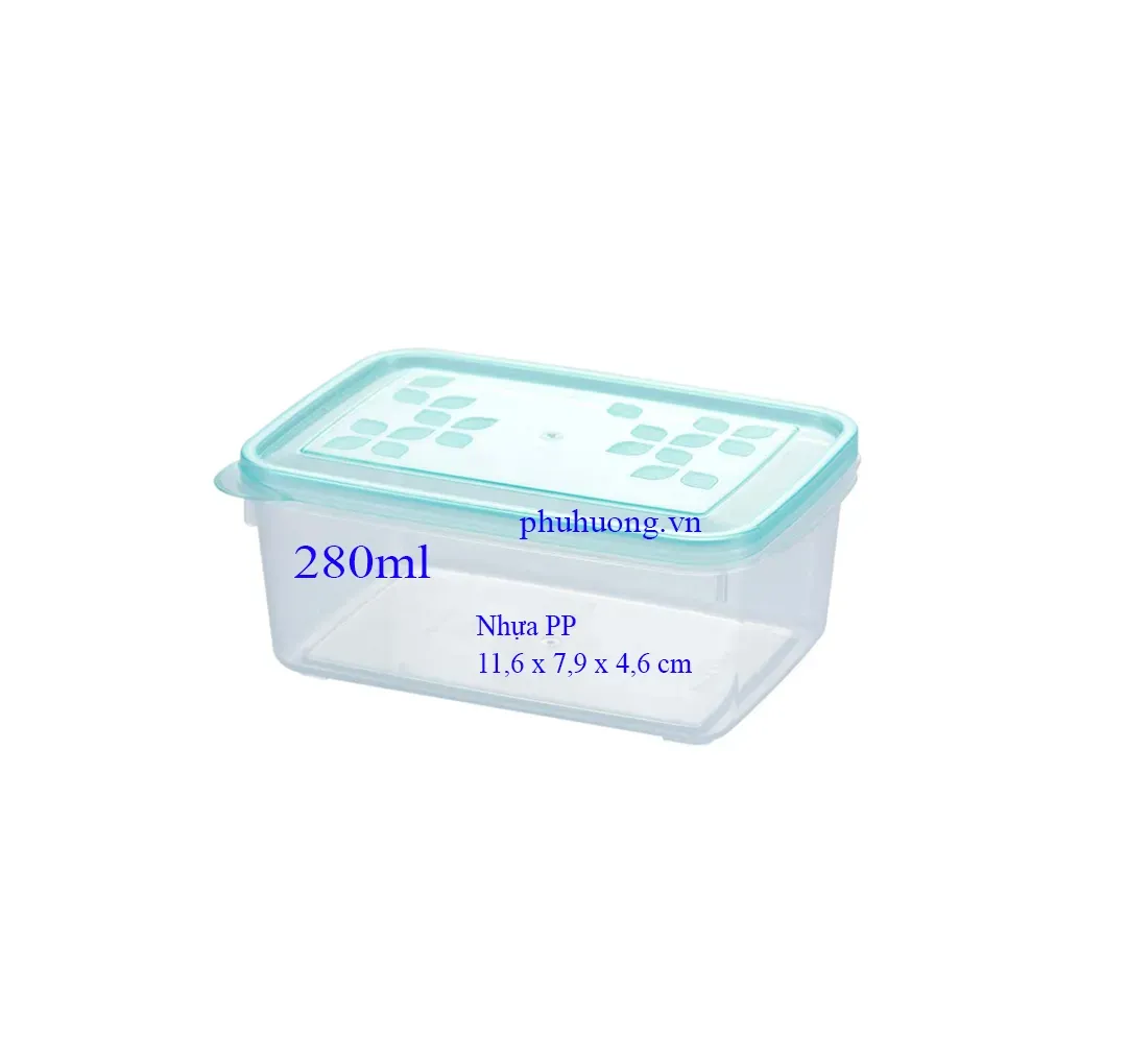 Hộp bầu 280ml nhựa PP*60