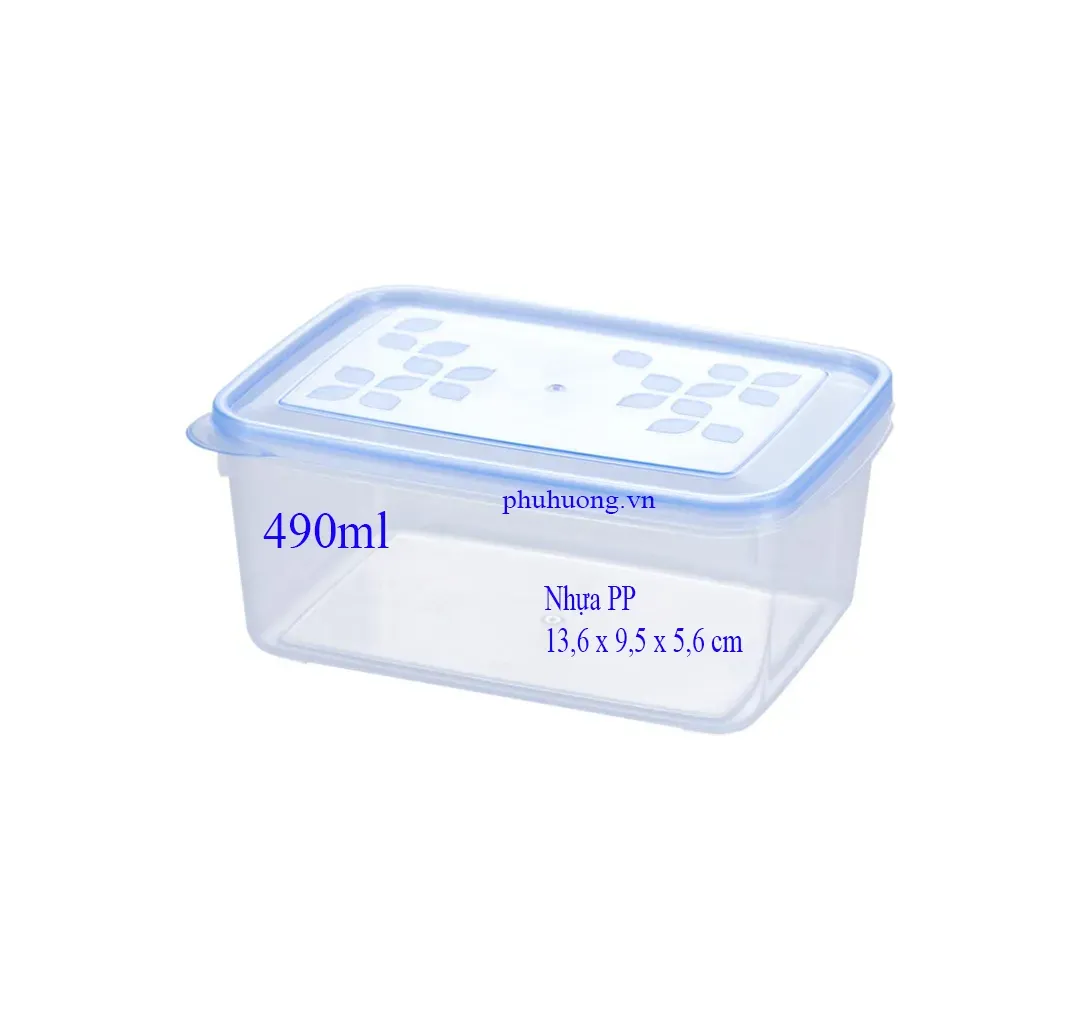 Hộp bầu 490ml nhựa PP*40