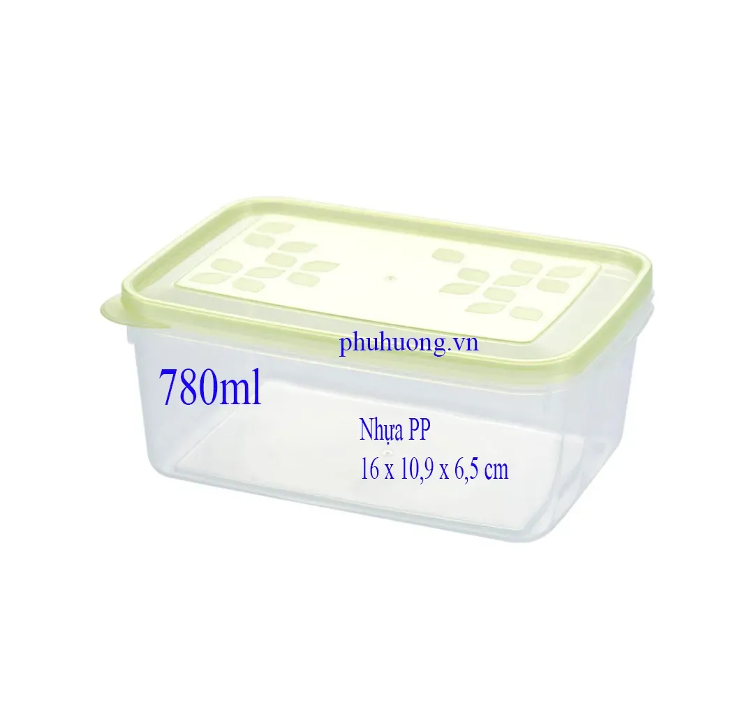 Hộp bầu 780ml nhựa PP*40