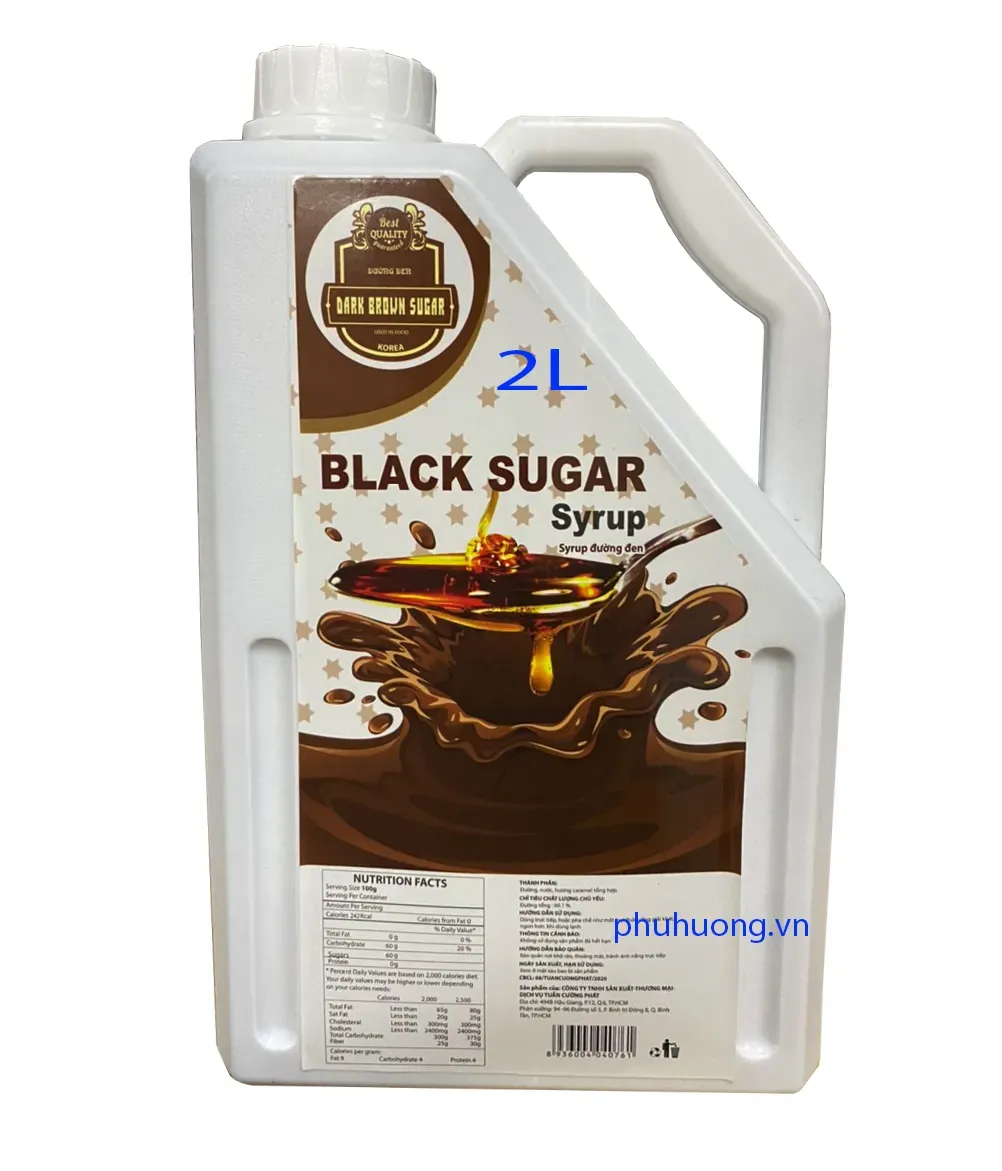 Nước đường đen Đài Loan 2L (chai tam giác)