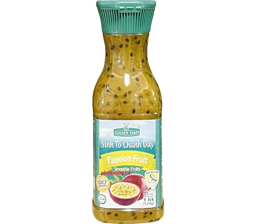 Sinh tố Golden Farm Chanh Dây Hạt 1L