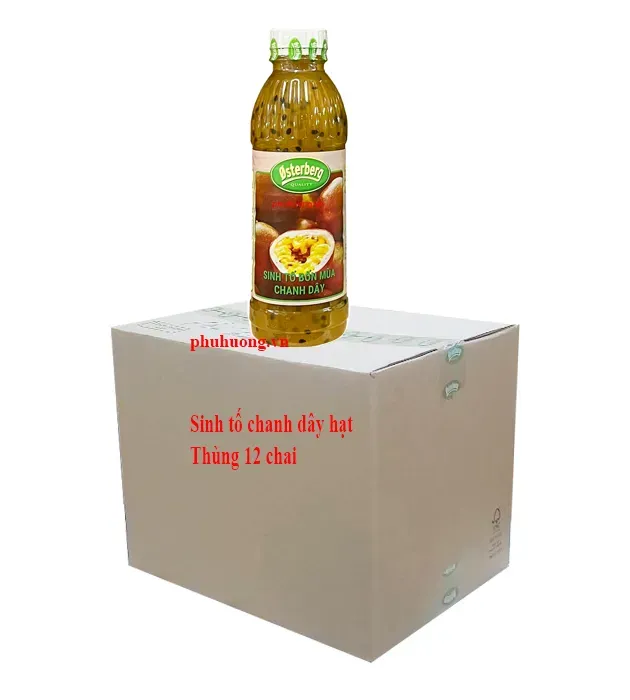 Sinh tố Osterberg chanh dây hạt - Thùng 12 chai