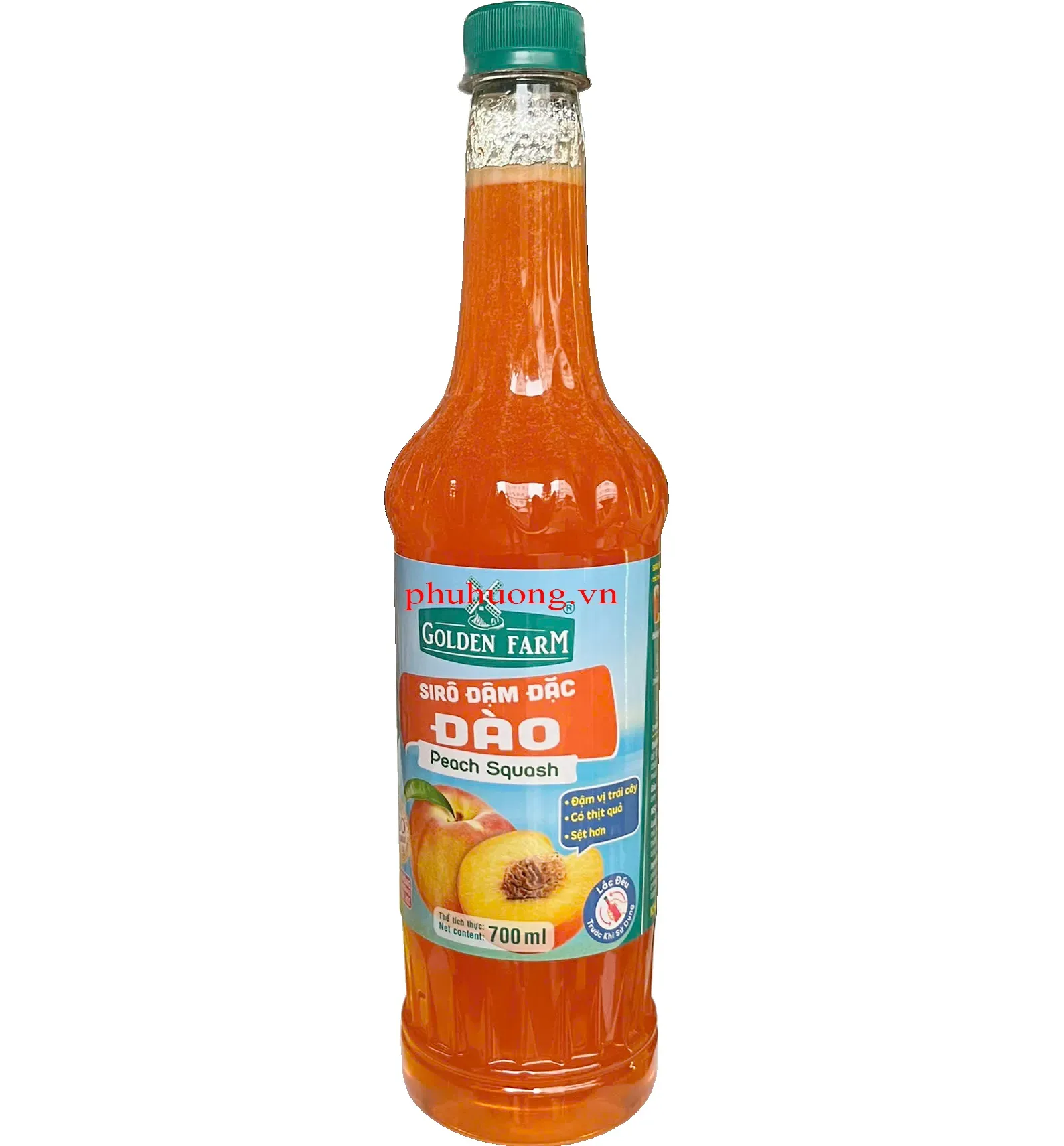 Siro ĐÀO ĐẬM ĐẶC Golden Farm 700ml