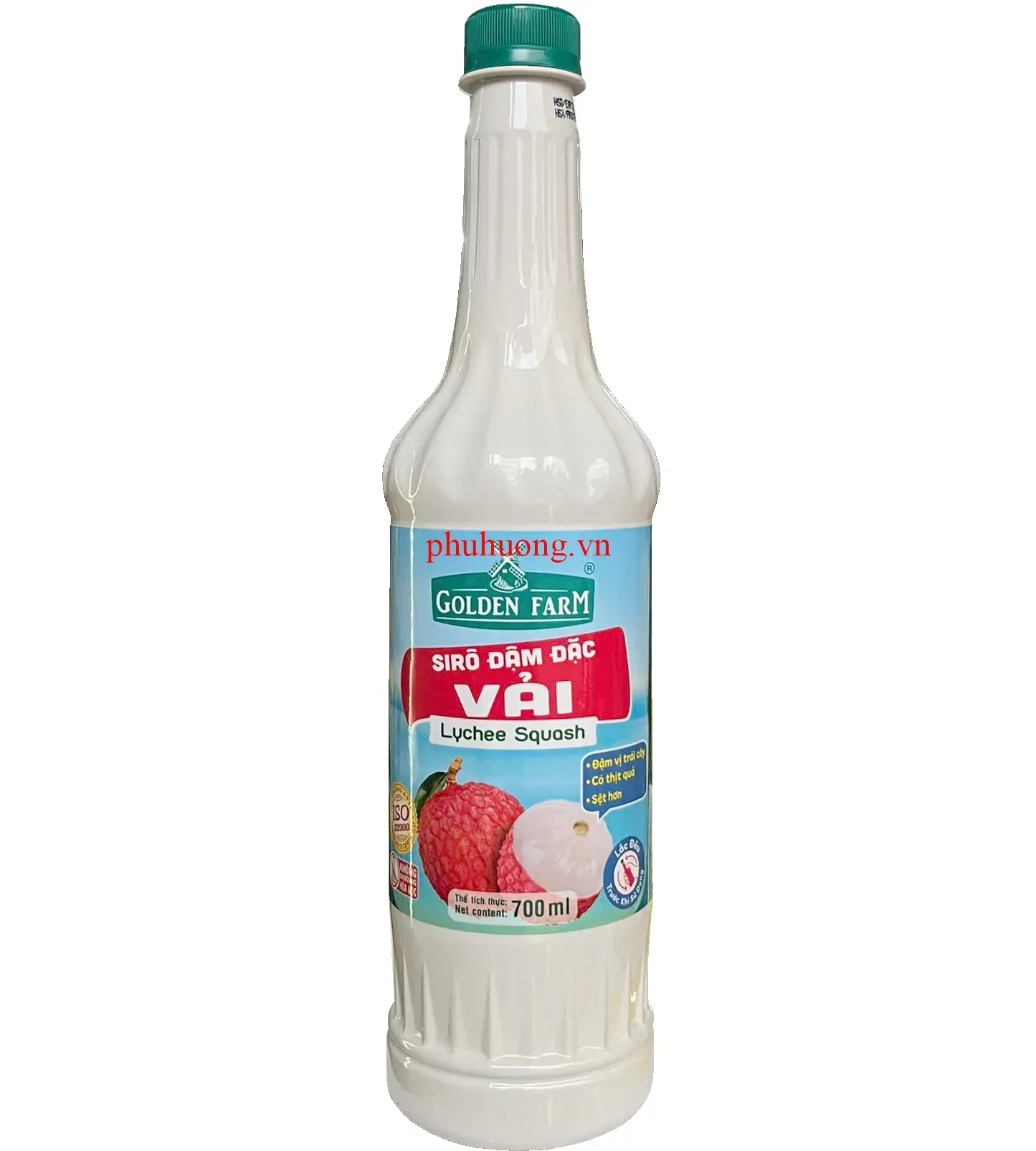 Siro VẢI ĐẬM ĐẶC Golden Farm 700ml