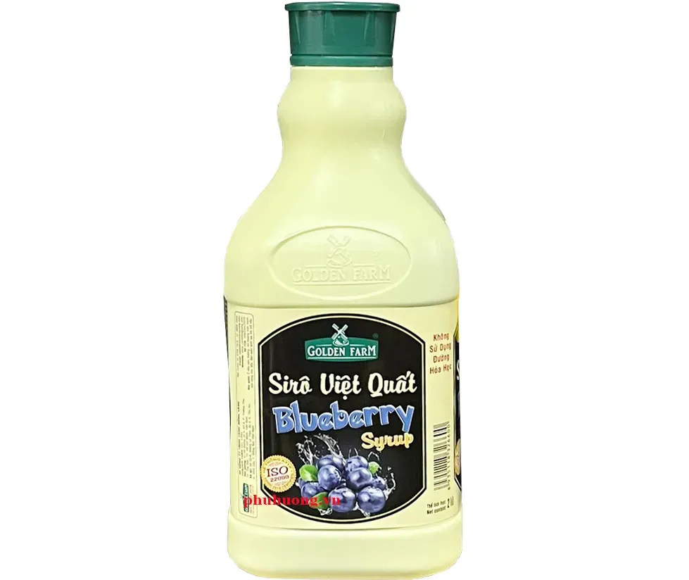 Siro Việt quất Golden Farm 2L