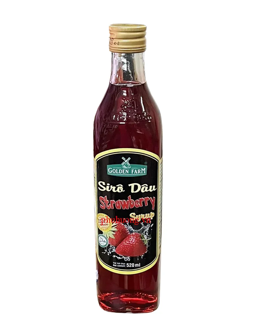 Siro Golden Farm DÂU 520ml (chai thủy tinh)