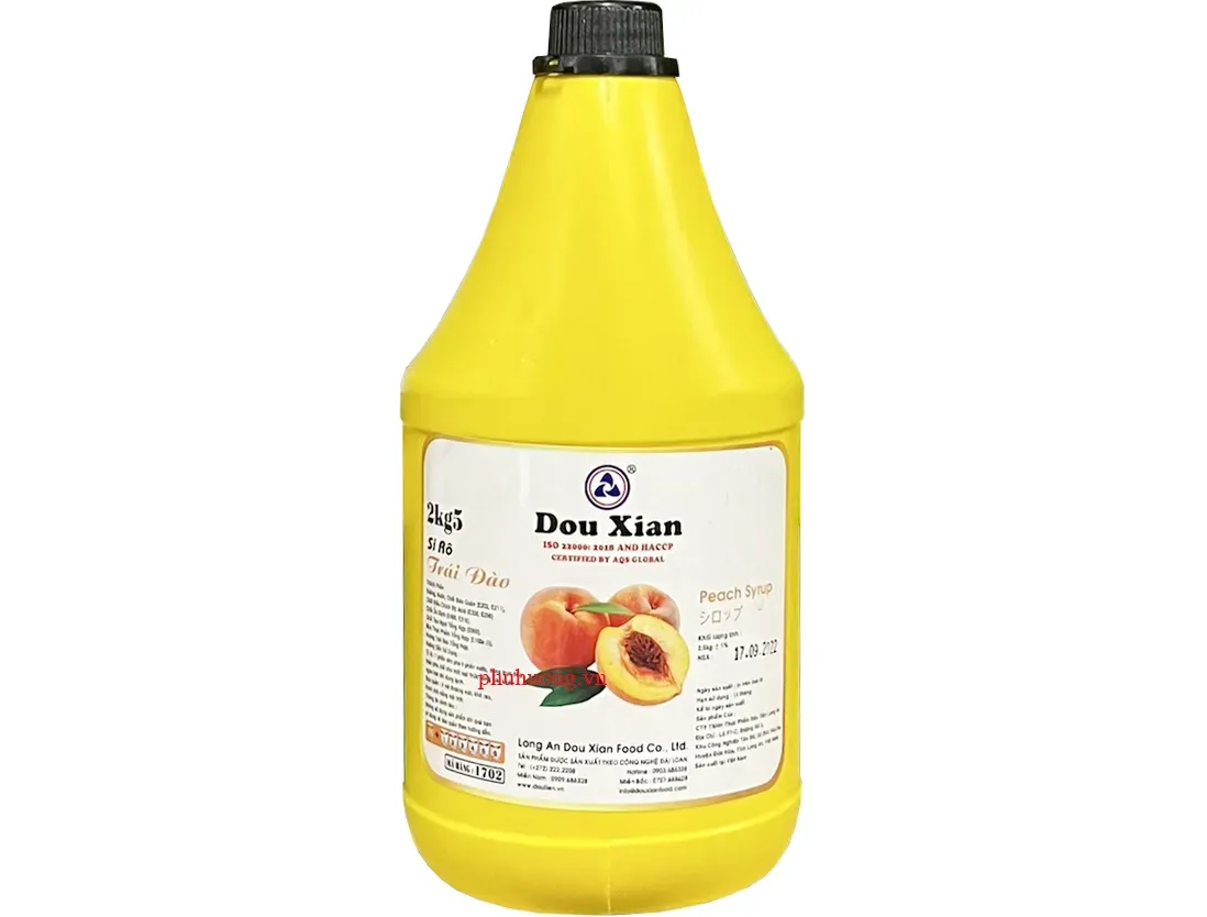 Siro Dou Xian đào 2,5kg