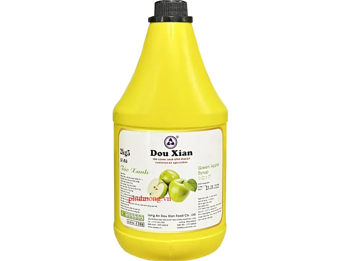Siro Dou Xian táo xanh 2,5kg