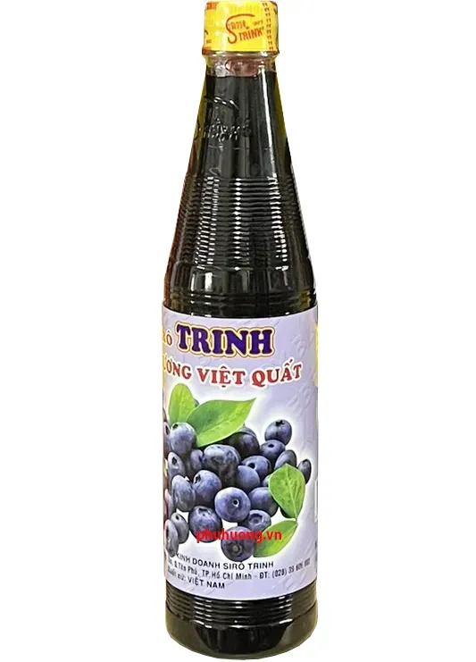 Siro Trinh việt quất 600ml