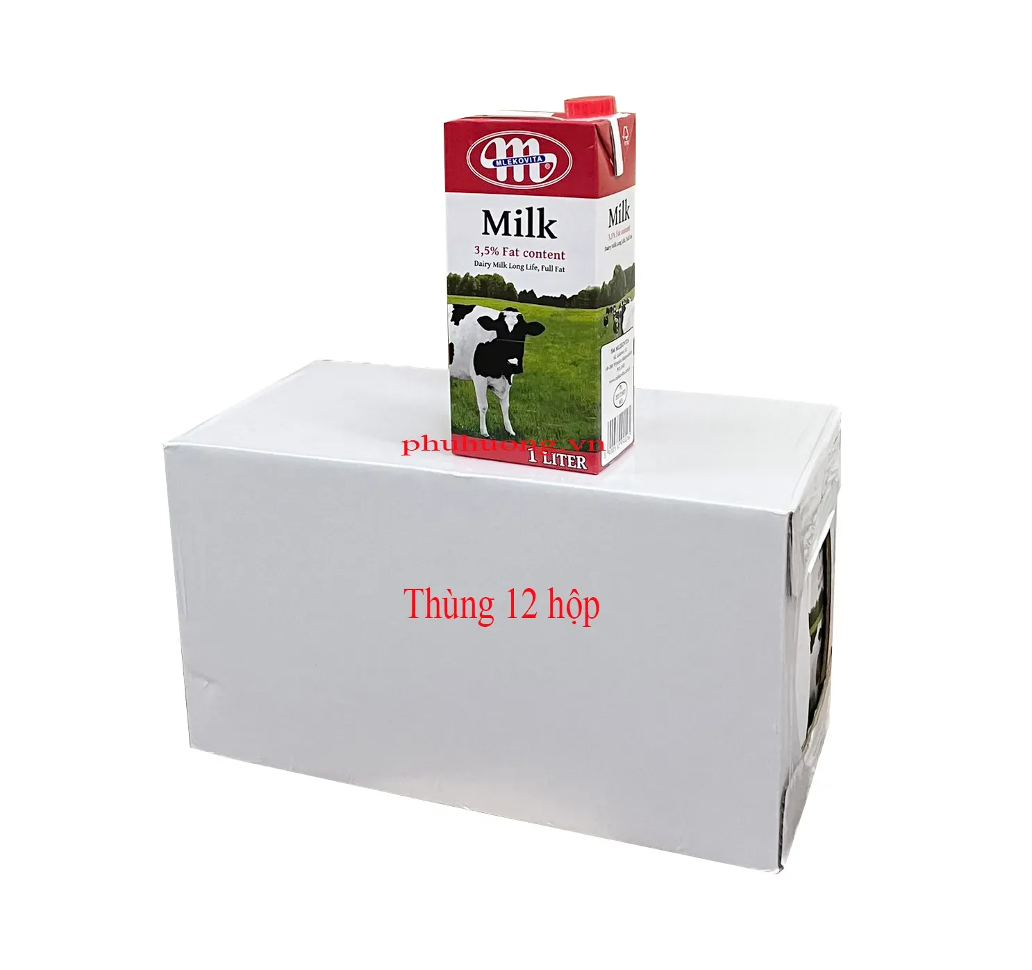 Sữa tươi nguyên kem (SỮA M) Mlekovita - 1L - Thùng 12 hộp
