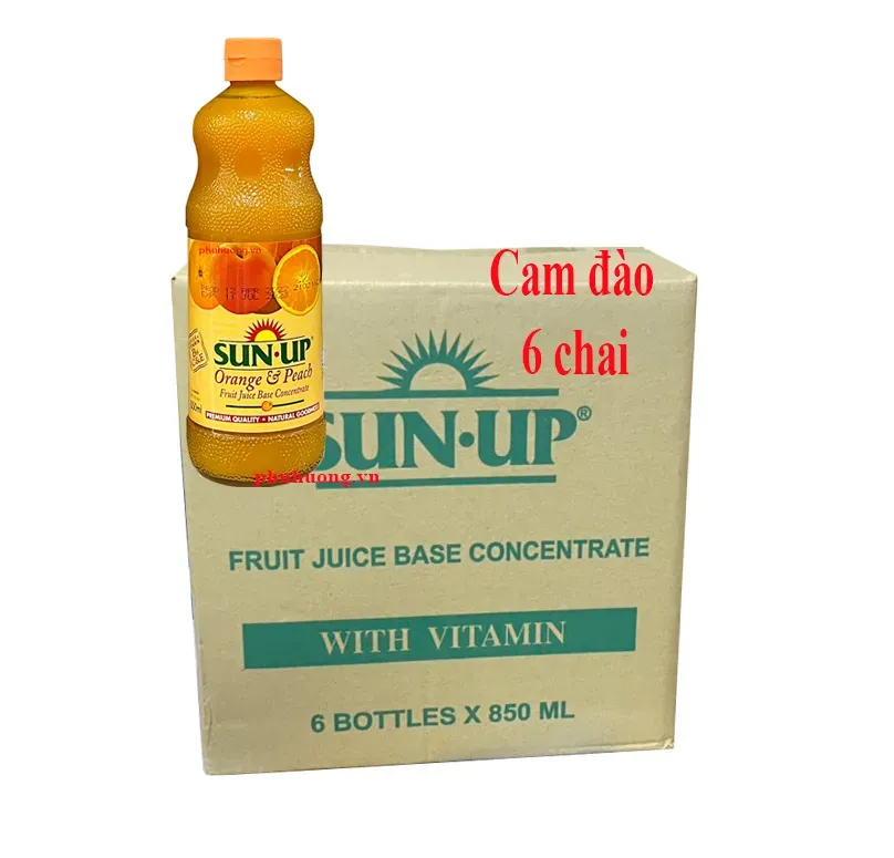 Sunup cam đào - Thùng 6 chai