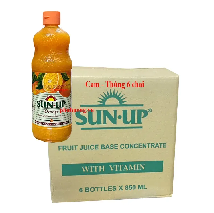Sunup cam - Thùng 6 chai
