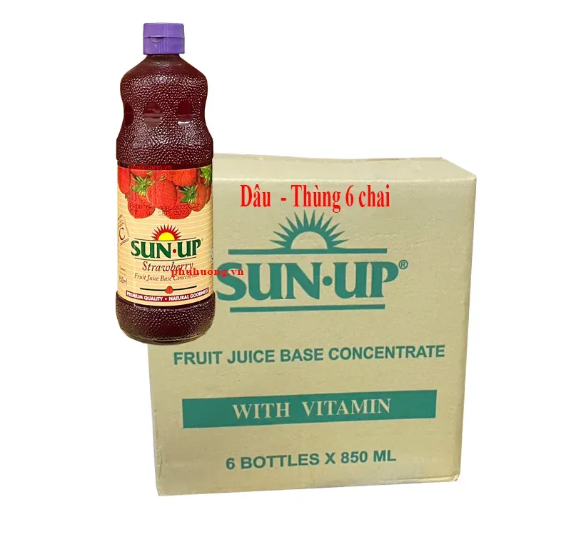 Sunup dâu - Thùng 6 chai