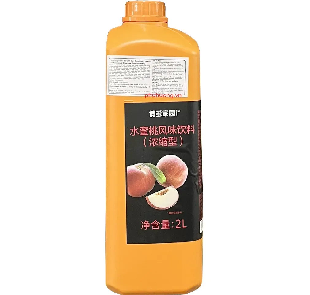 Syrup Boduo đào mật ong 2L