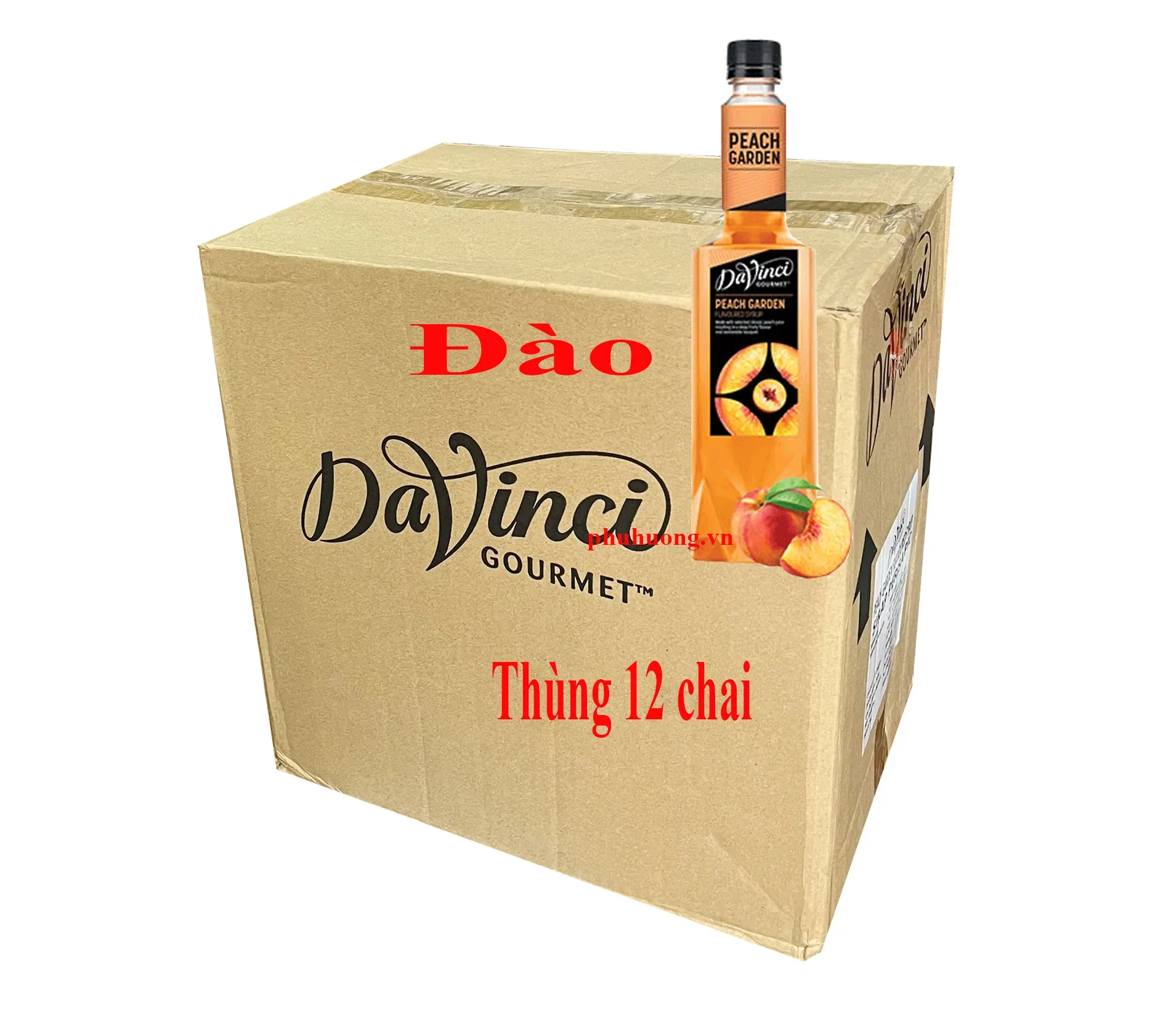 Syrup davinci đào - Thùng 12 chai