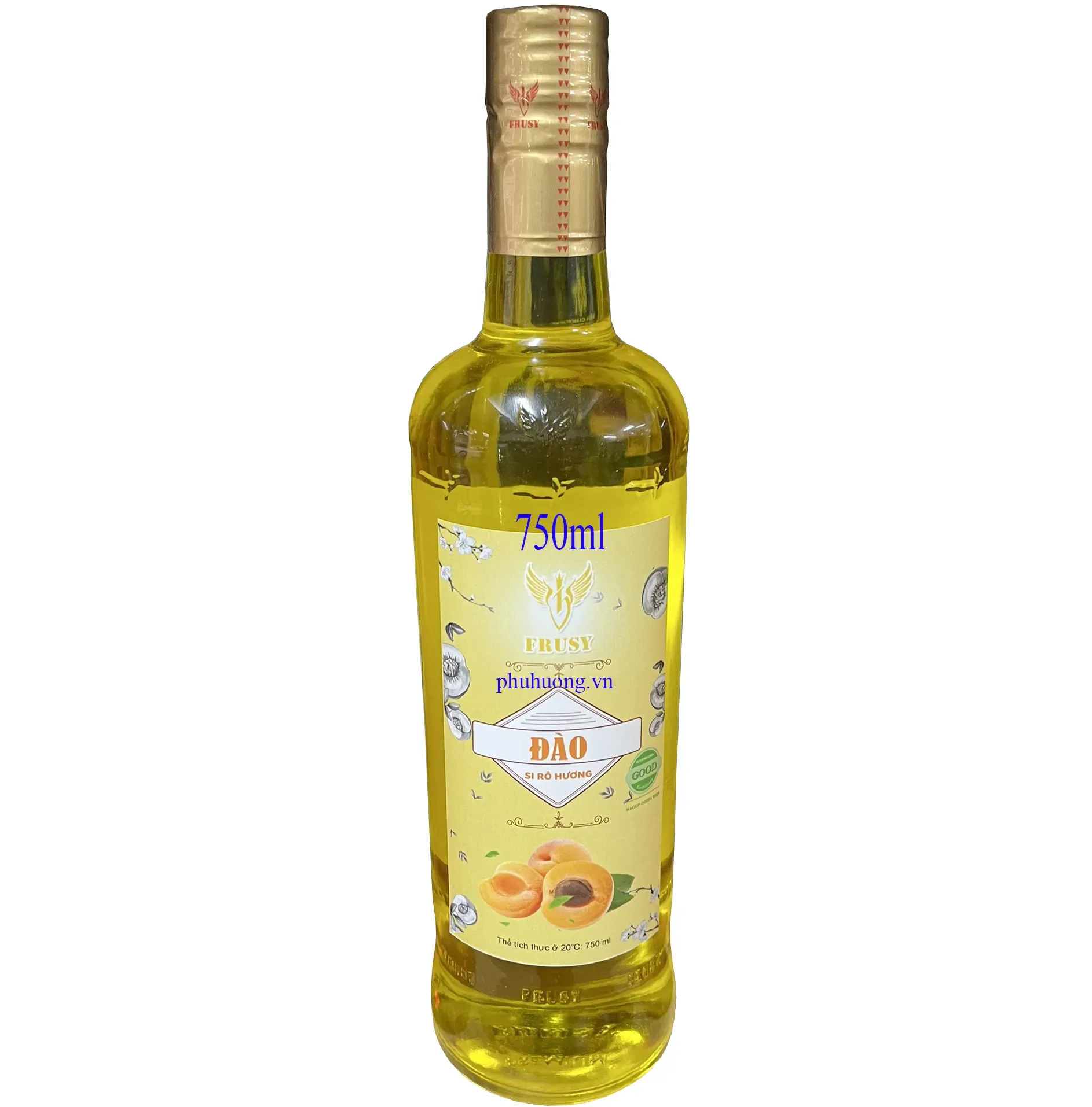 Syrup Frusy đào 750ml