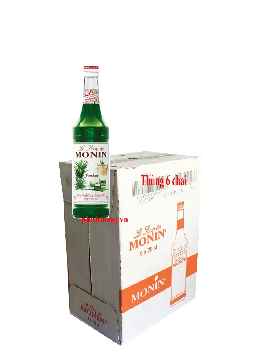 Syrup monin lá dứa - Thùng 6 chai