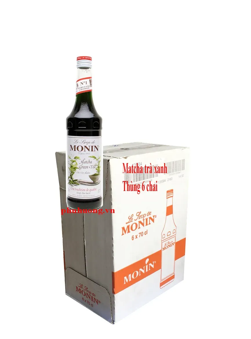 Syrup monin matcha trà xanh - Thùng 6 chai