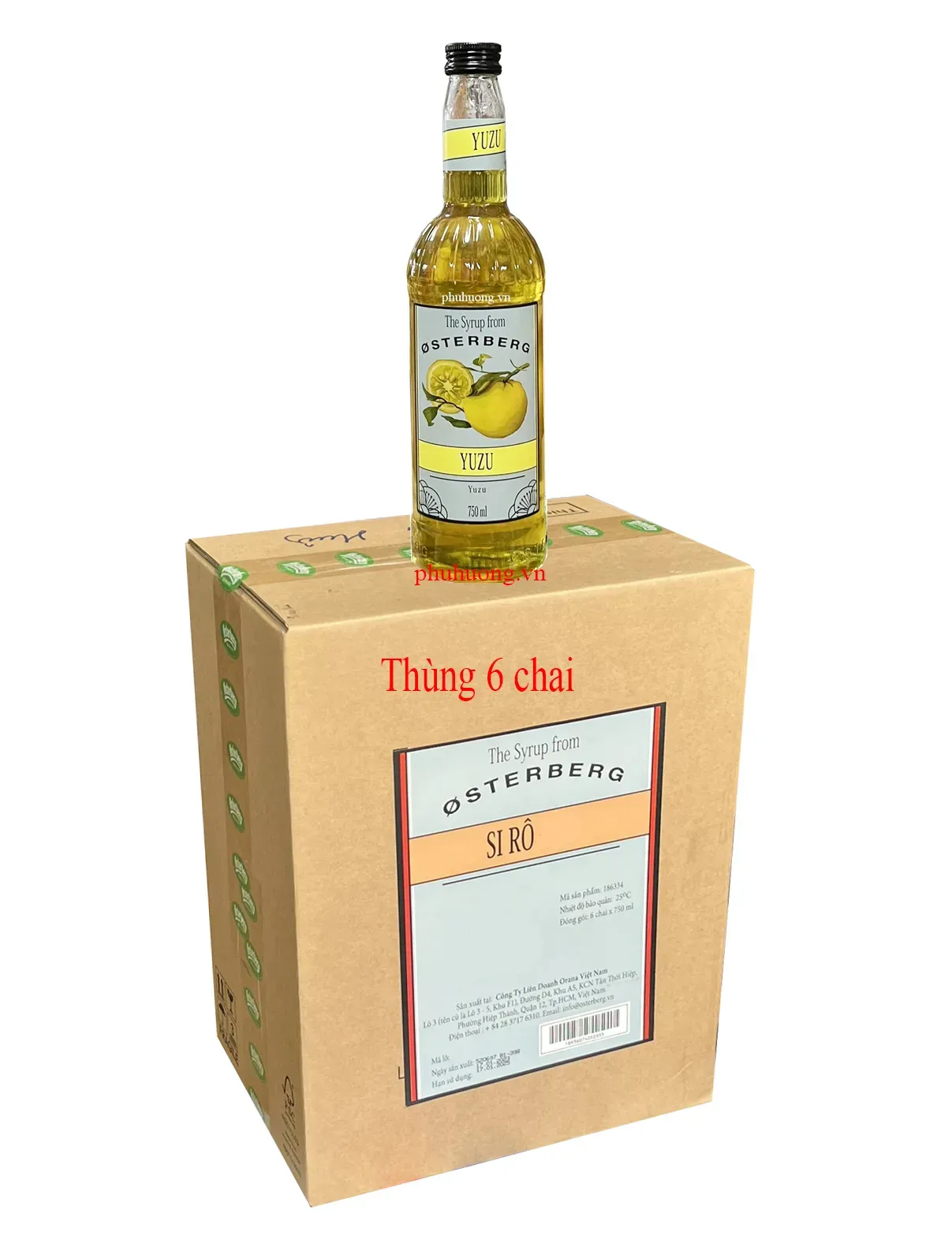 Siro Osterberg Yuzu 750ml - Thùng 6 chai