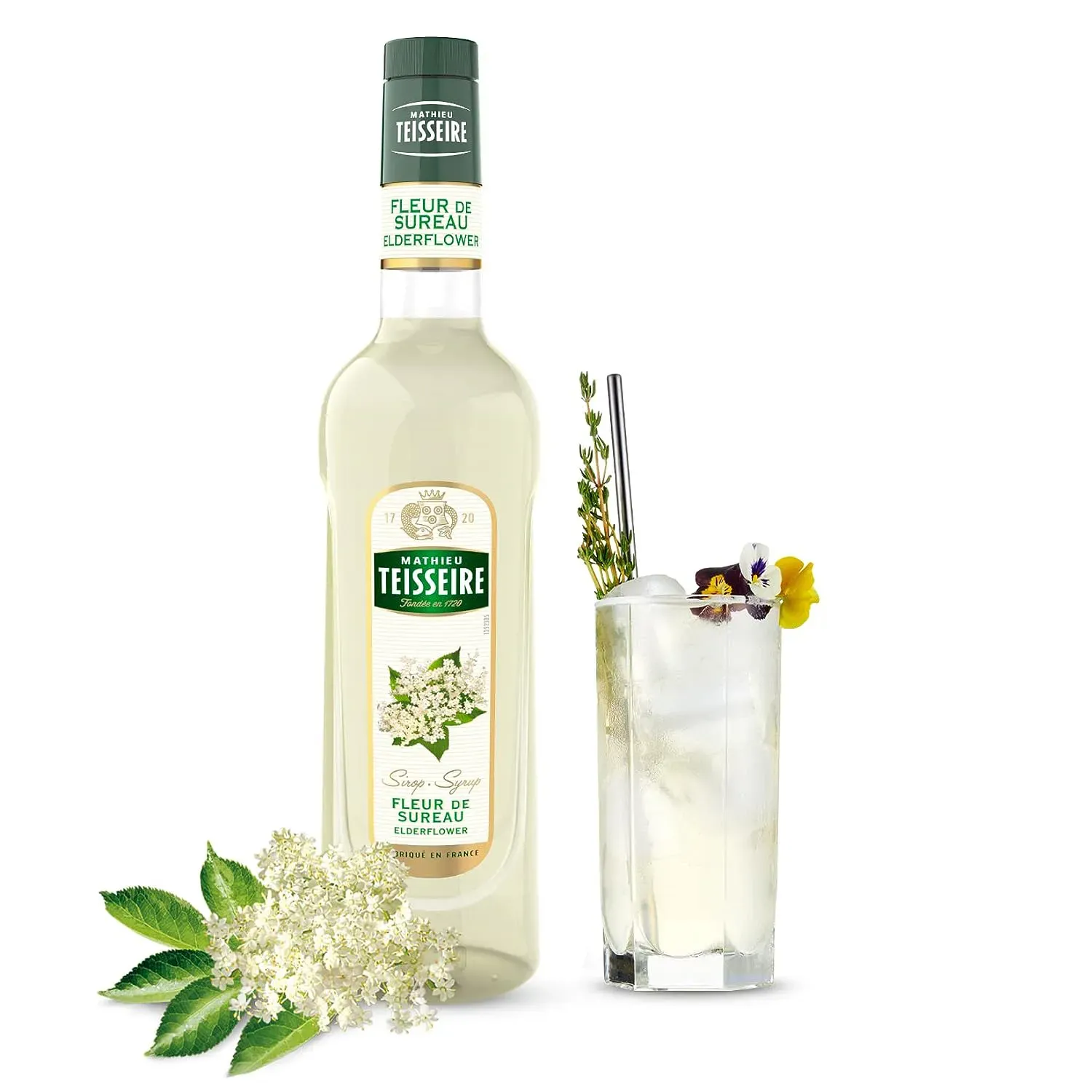 Syrup teisseire hoa cơm cháy (elder flower) 700ml (chai)