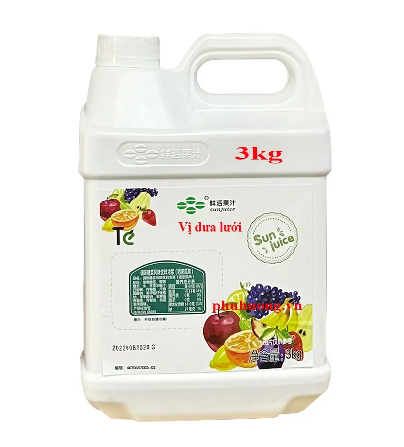 Siro TE vị dưa lưới 3kg