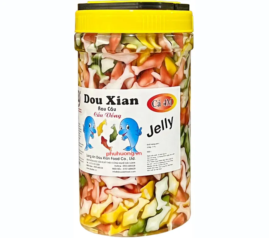 Thạch cá 4 màu 2,5kg (Dou Xian)