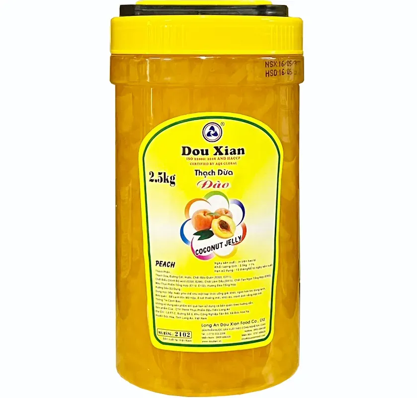 Thạch dừa Dou xian hương đào 2,5kg