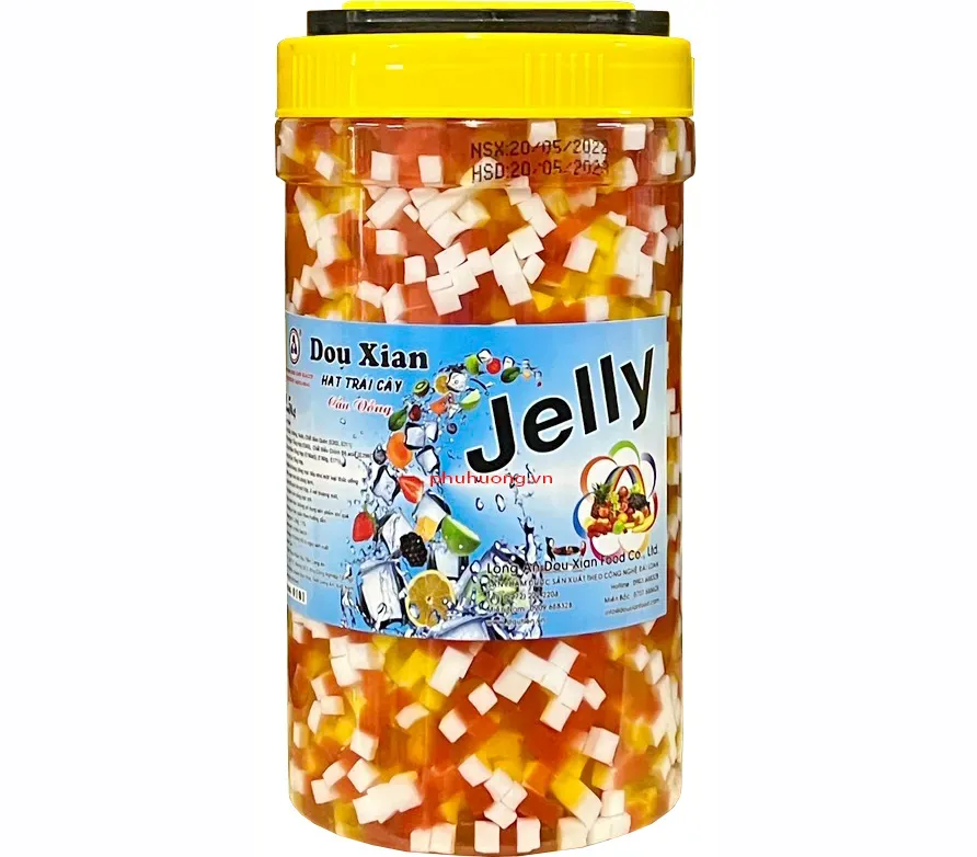Hạt rau câu trái cây 3 màu 2.5kg
