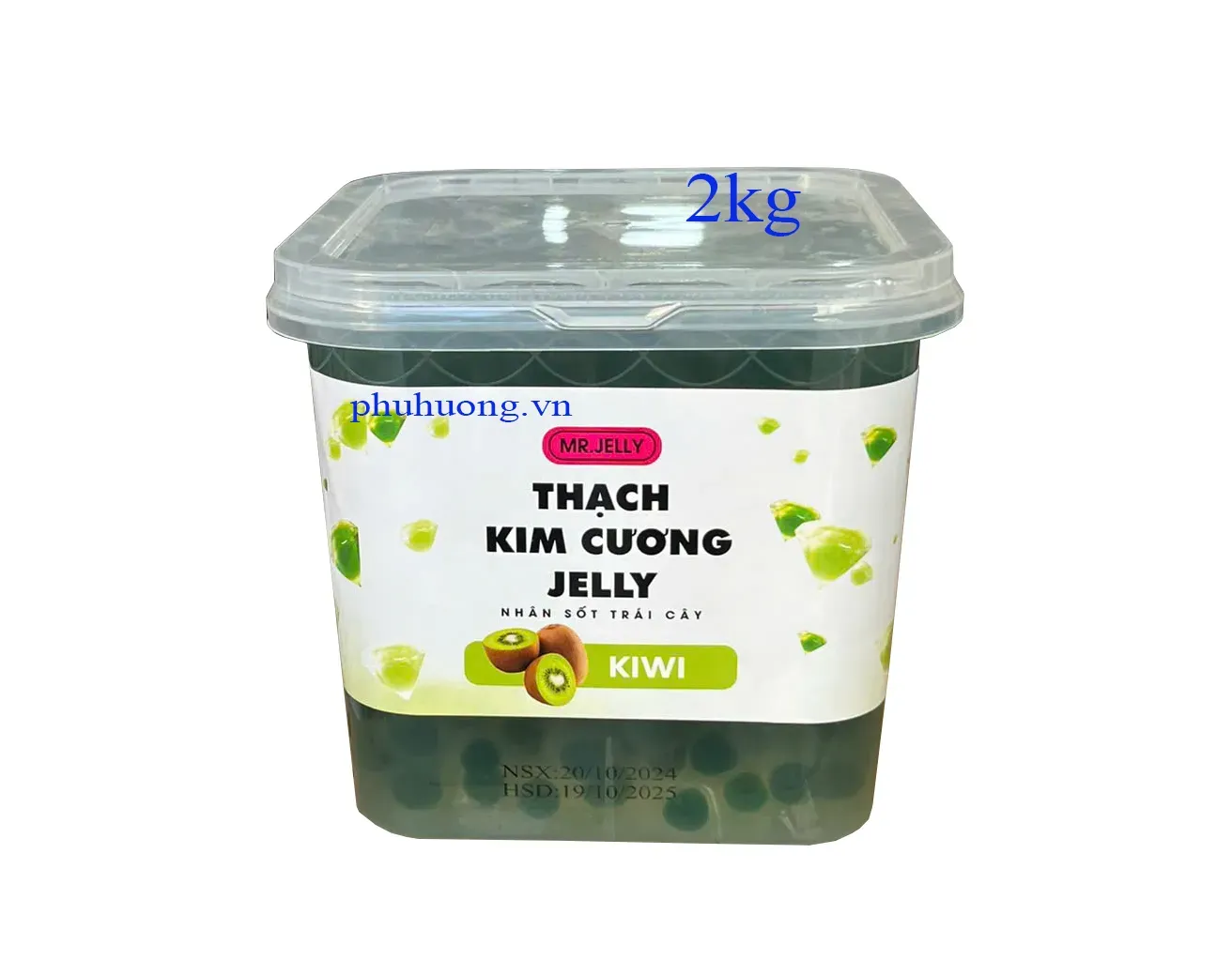 Thạch kim cương nhân sốt trái cây KIWI 2kg