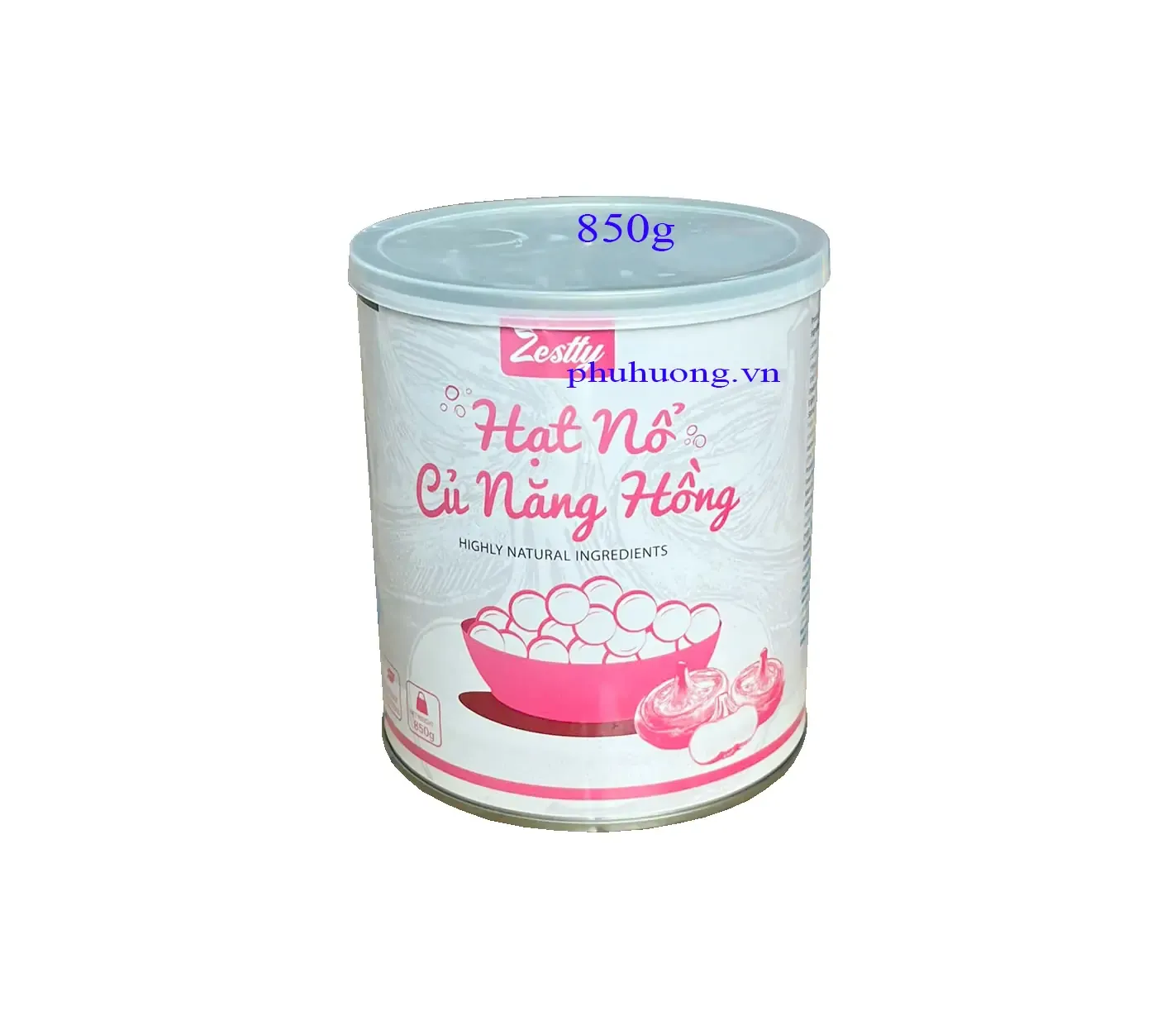 Thạch nổ củ năng hồng Zestty 850g