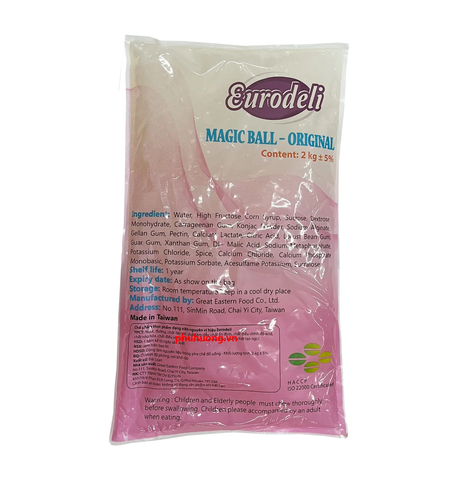 Thạch 3Q Eurodeli trắng 2kg