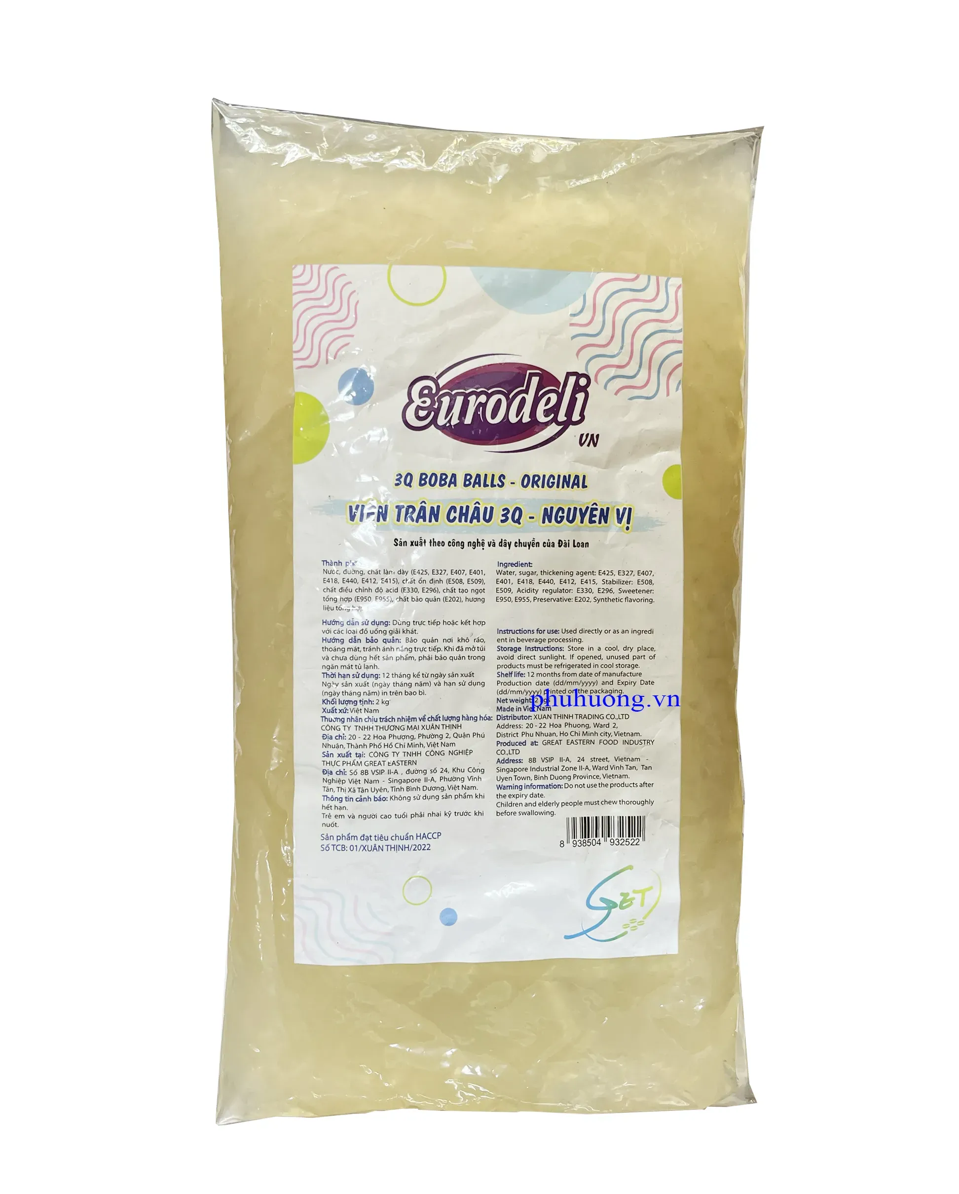 3Q trắng Eurodeli Việt Nam gói 2kg