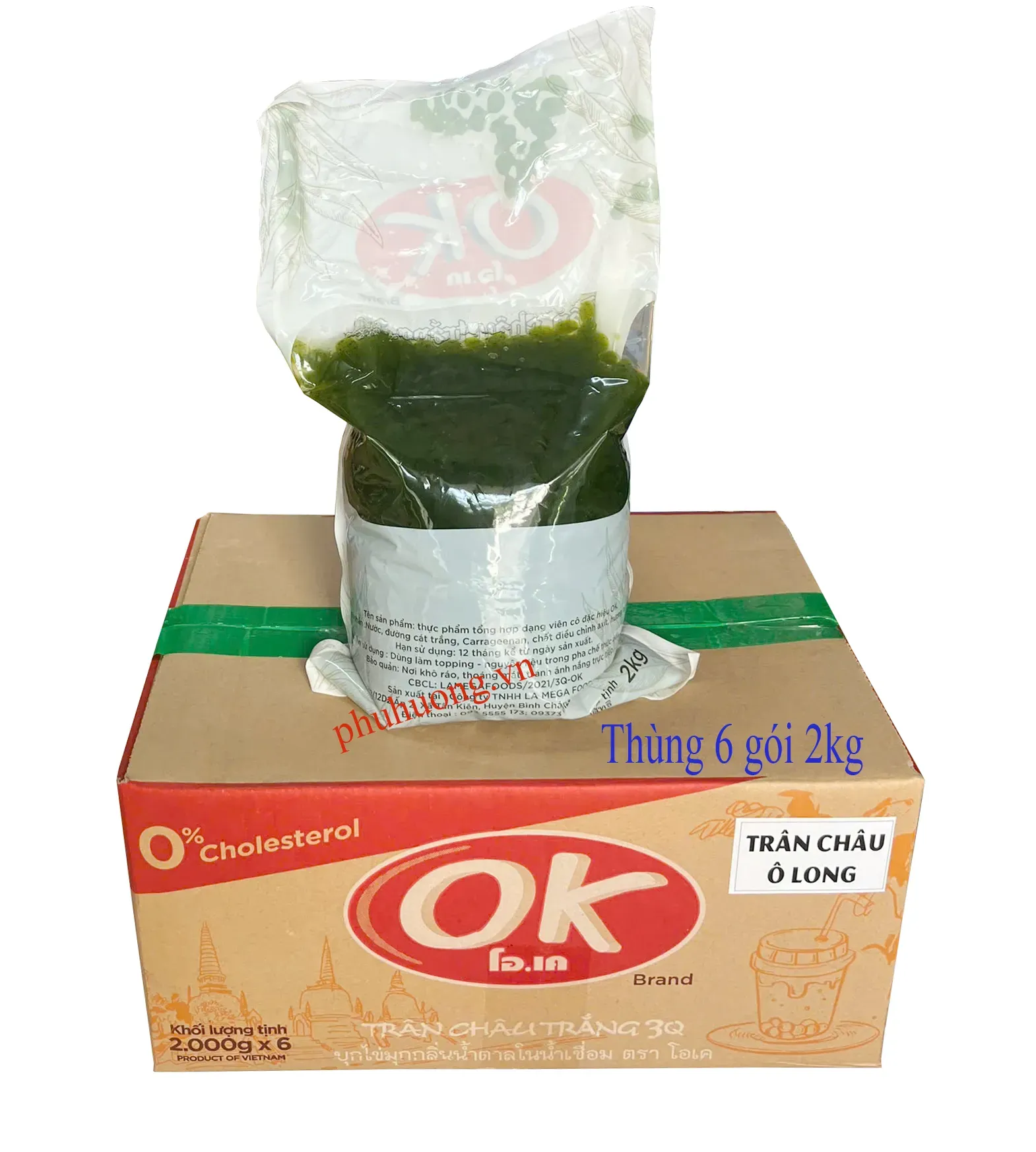 TRÂN CHÂU 3Q OK OLONG 2KG - THÙNG 6 GÓI