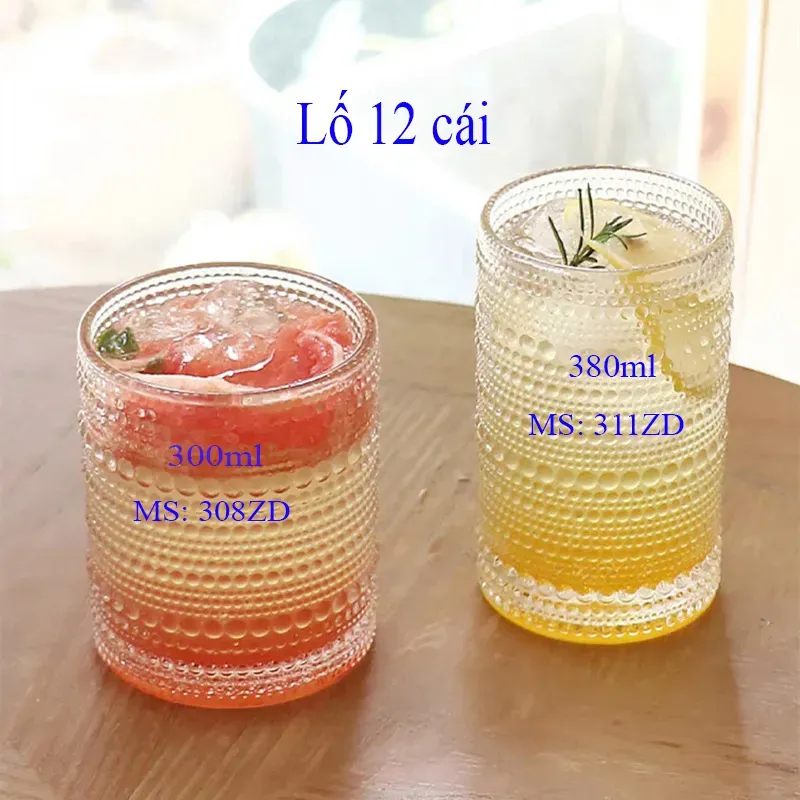 Ly thủy tinh MS 308ZD - 300ml - Lố 12 cái