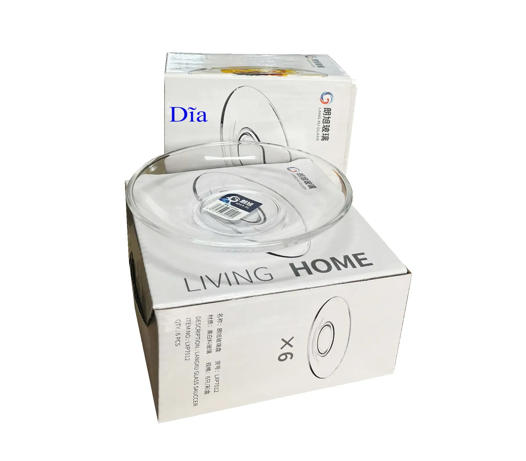 Dĩa thủy tinh P7012 (Living Home XP7012)