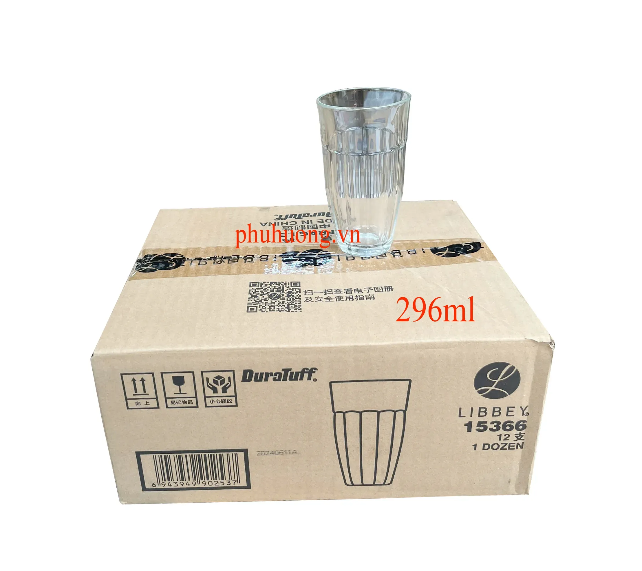 Ly thủy tinh Libbey 15366 - 296ml -  Lố 12 cái