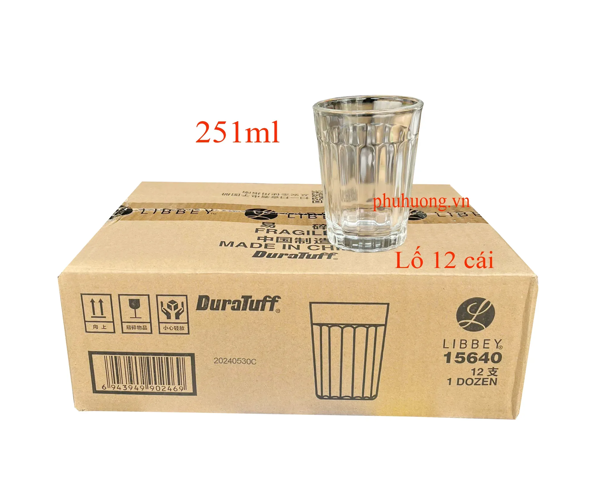 Ly thủy tinh Libbey No.15640 - 251ml - LỐ 12 CÁI