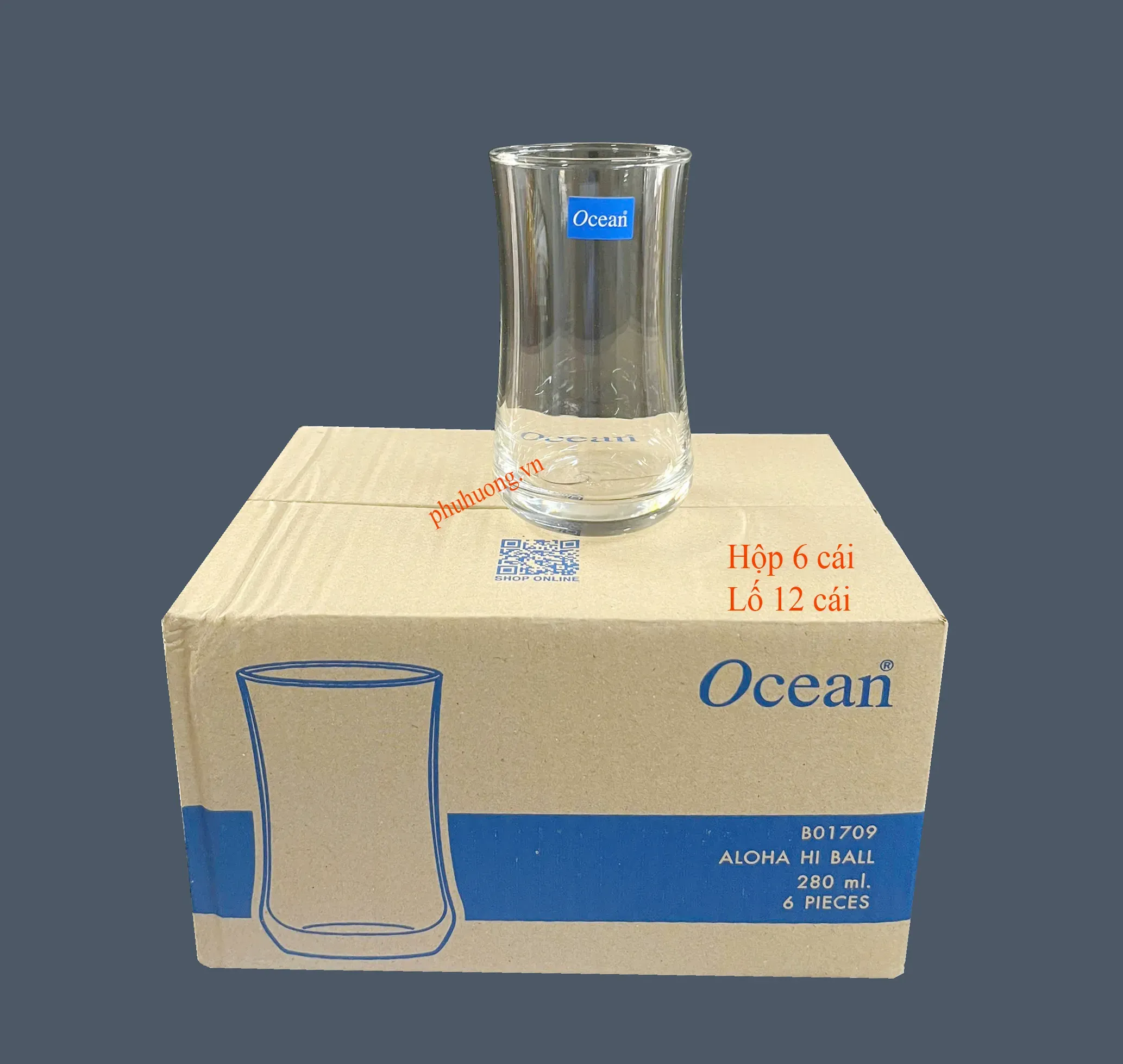 Ly thủy tinh 1P01709 - 280ml - LỐ 12 CÁI