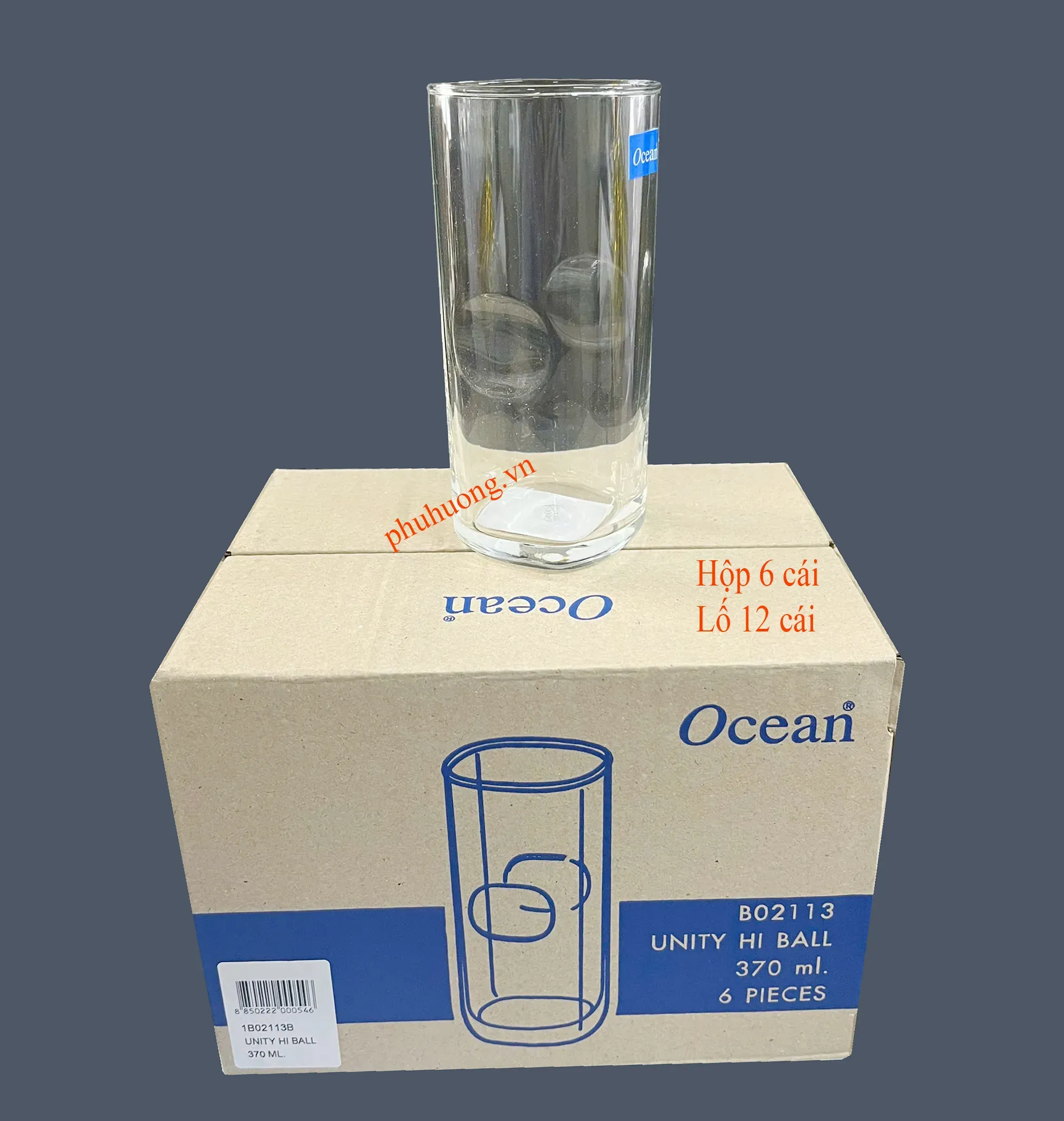 Ly thủy tinh 1P02113 - 370ml - LỐ 12 CÁI