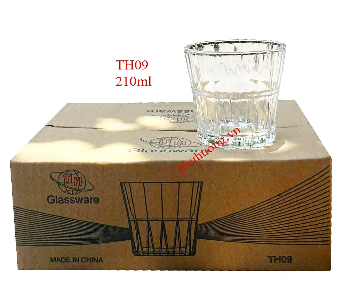 Ly thủy tinh không quai 210ML (TH09 - 6 lố/t)