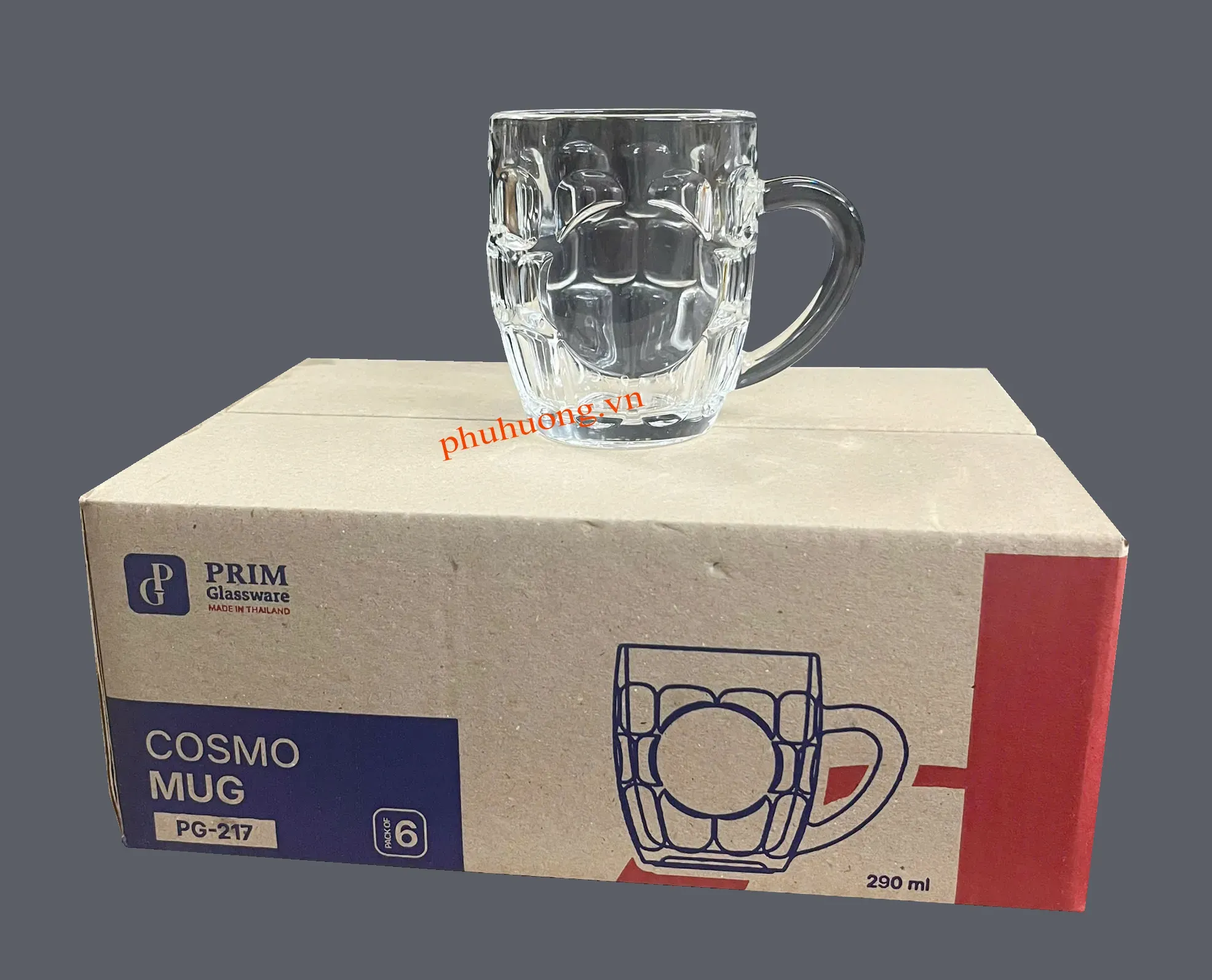 Ly thủy tinh PG-217 - 290ml - Lố 12 cái