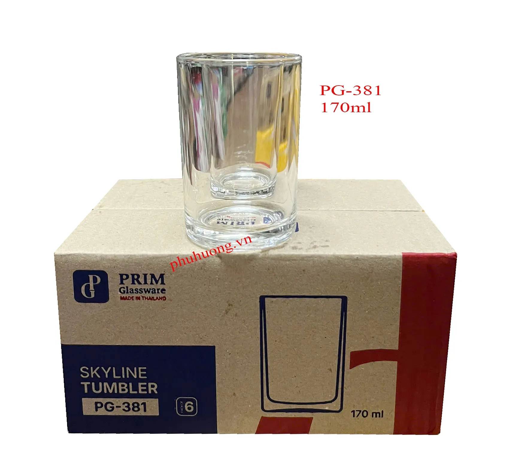 Ly thủy tinh PG-381 - 170ml - LỐ 12 CÁI