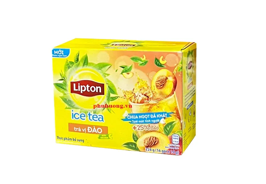 Trà đào hòa tan lipton 