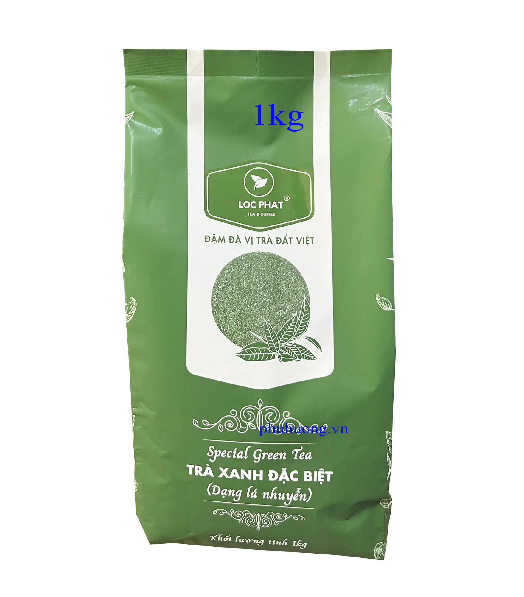 Trà xanh đặc biệt (dạng lá nguyễn) Lộc Phát 1kg