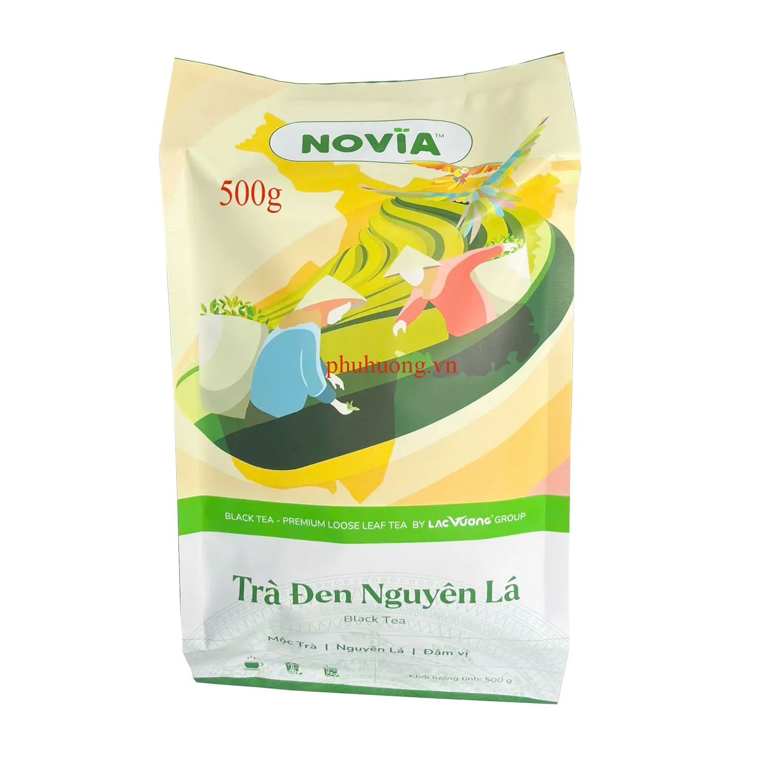 Trà đen nguyên lá Novia 500g