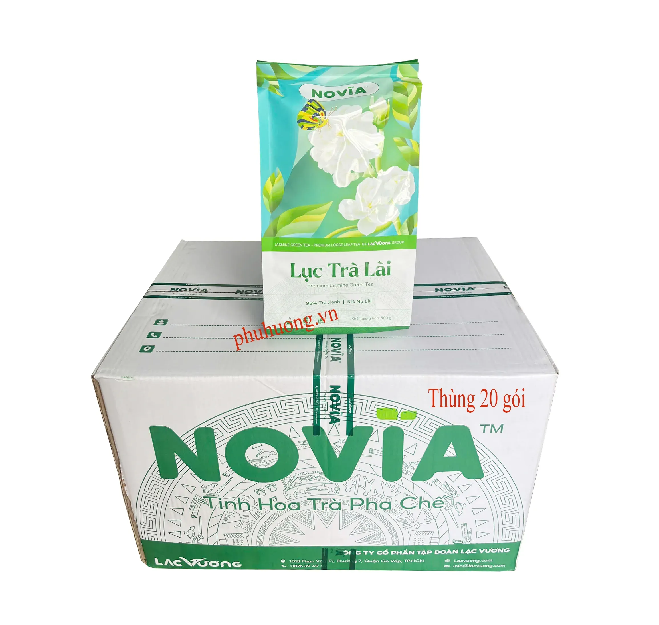 Lục trà lài Novia 500g ( Thùng 20 gói)