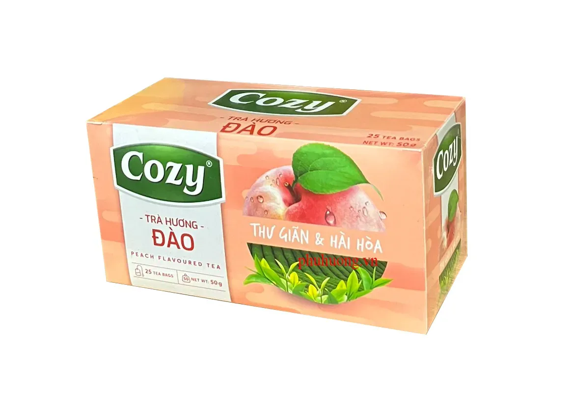 Trà cozy đào túi lọc 50g