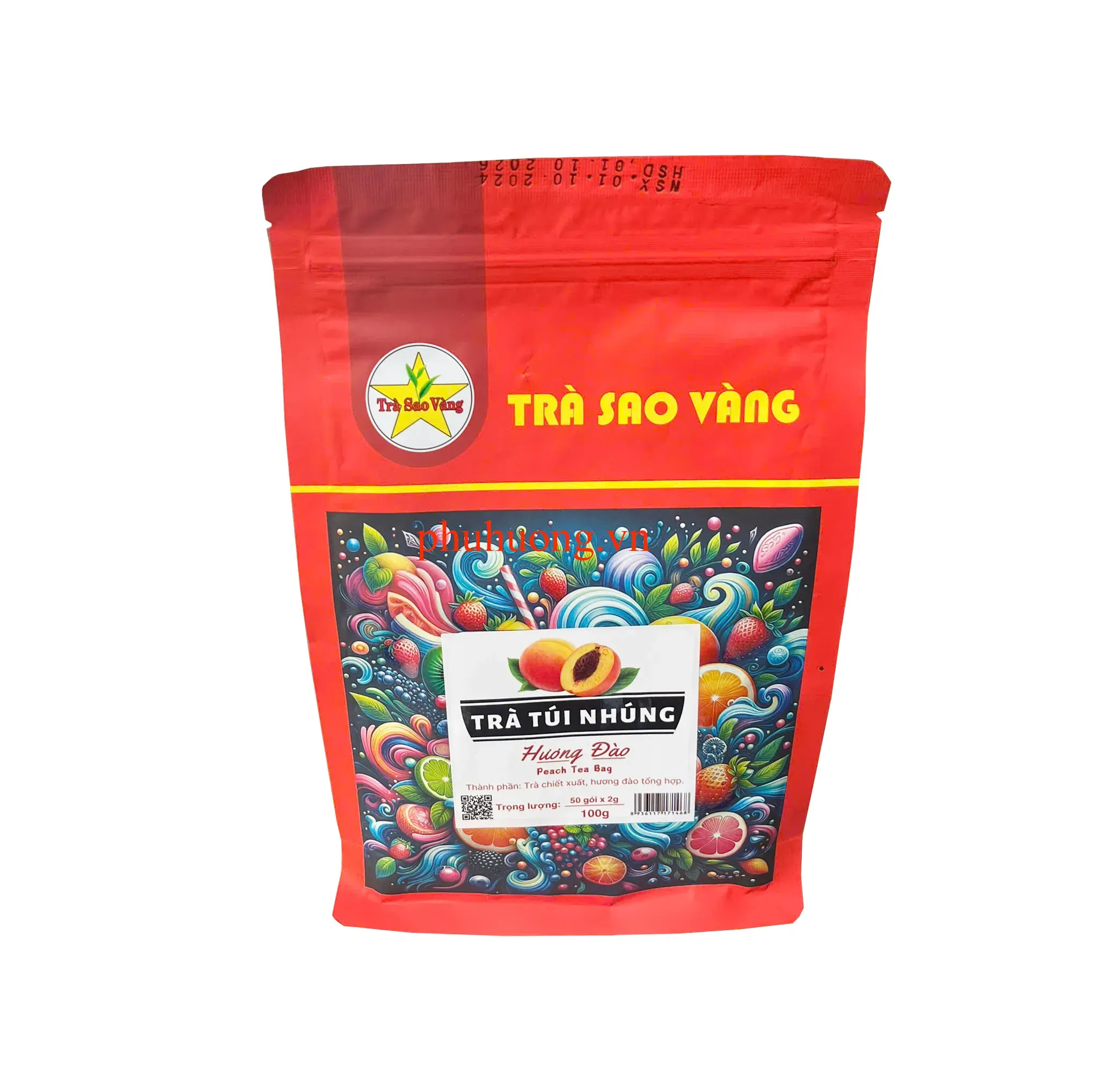 Trà đào sao vàng túi nhúng - 30tui
