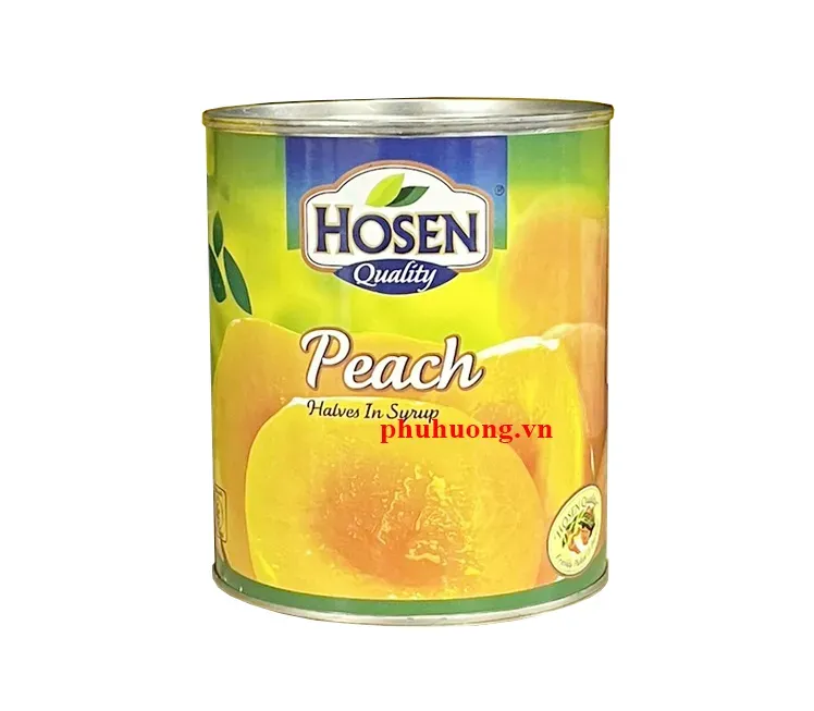 Đào cắt đôi ngâm siro hiệu Hosen - Hosen Peach halves in syrup 825g