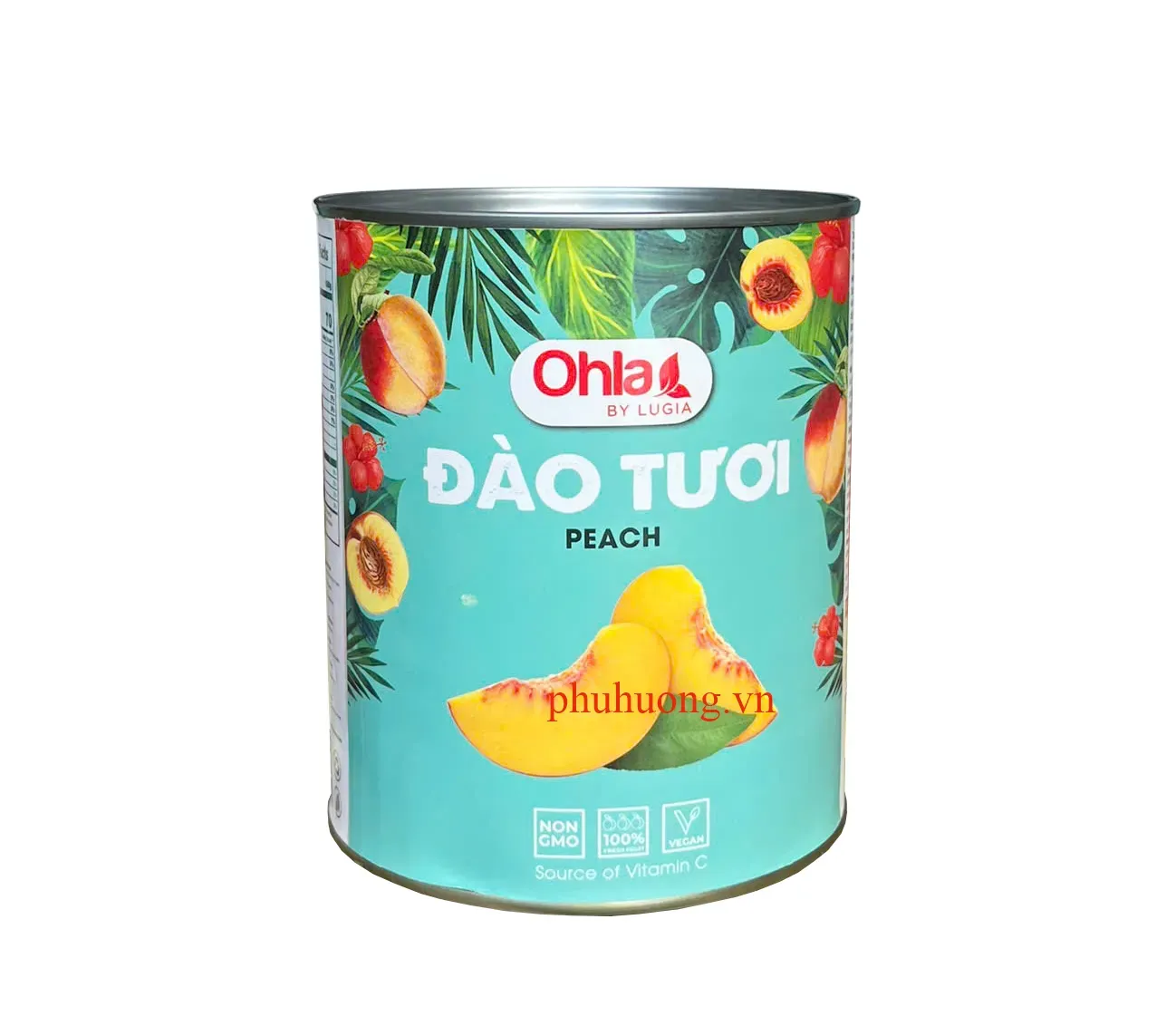 Đào tươi Ohla 900g - cắt lát nhỏ (đào ngâm)